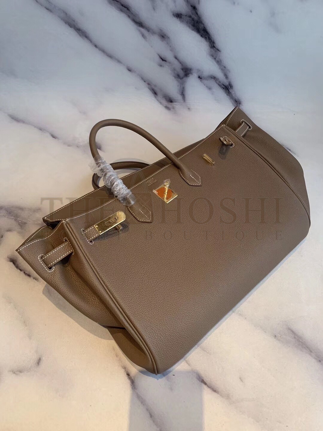 H**me5 Taupe Clemence Birkin 40cm Handmade Bag Master Quality