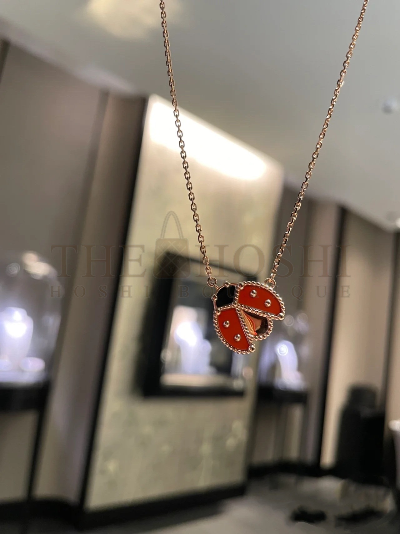 V*n Cl**f & Arpels Lucky Spring pendant, open wings ladybug Master Quality
