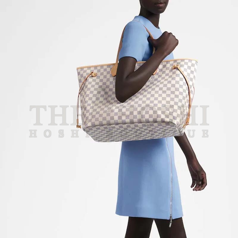 L0vis Vvtt0n LV Women Neverfull GM Tote Damier Azur Canvas Master Quality