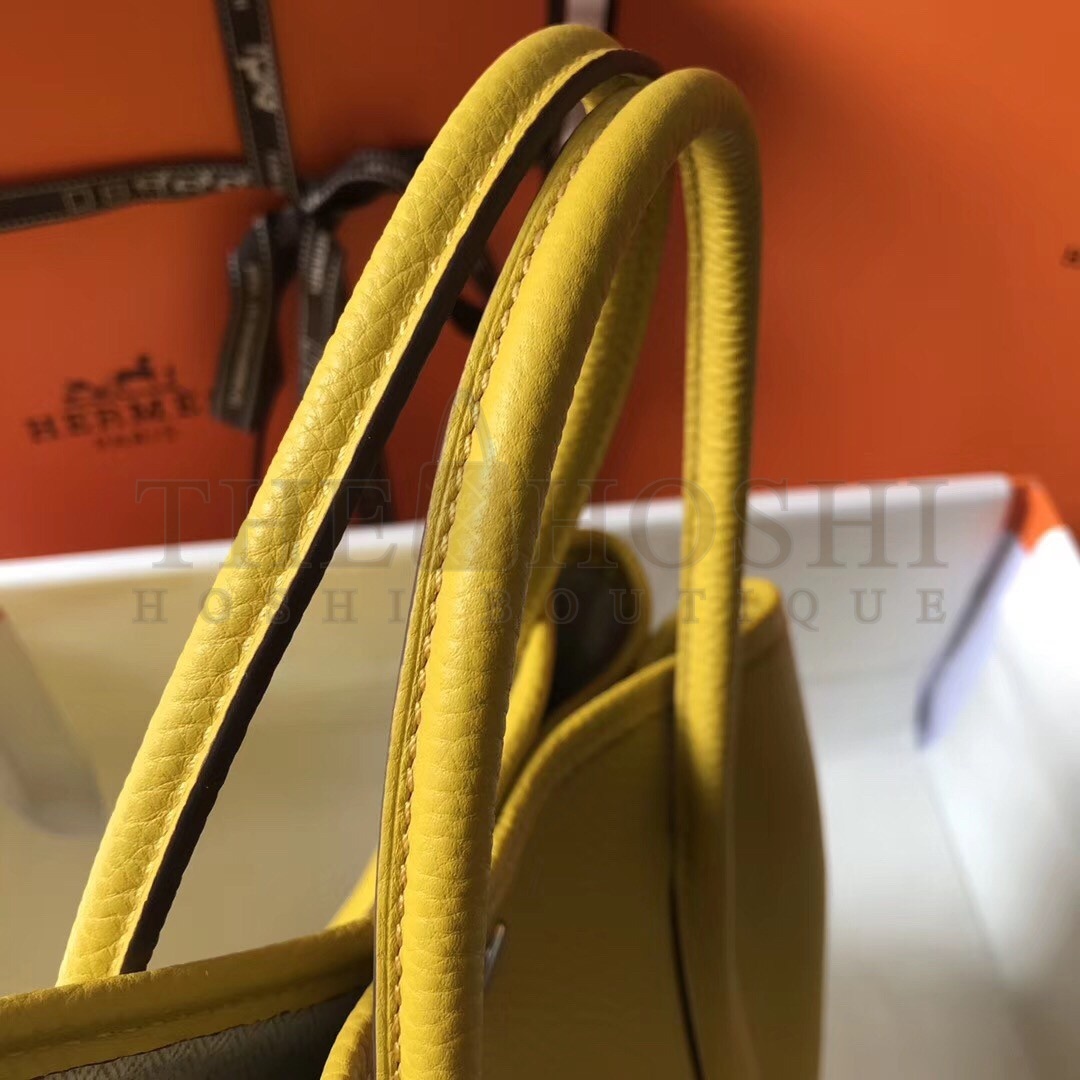 H**me5 Garden Party 36 Bag In Yellow Clemence Leather Master Quality