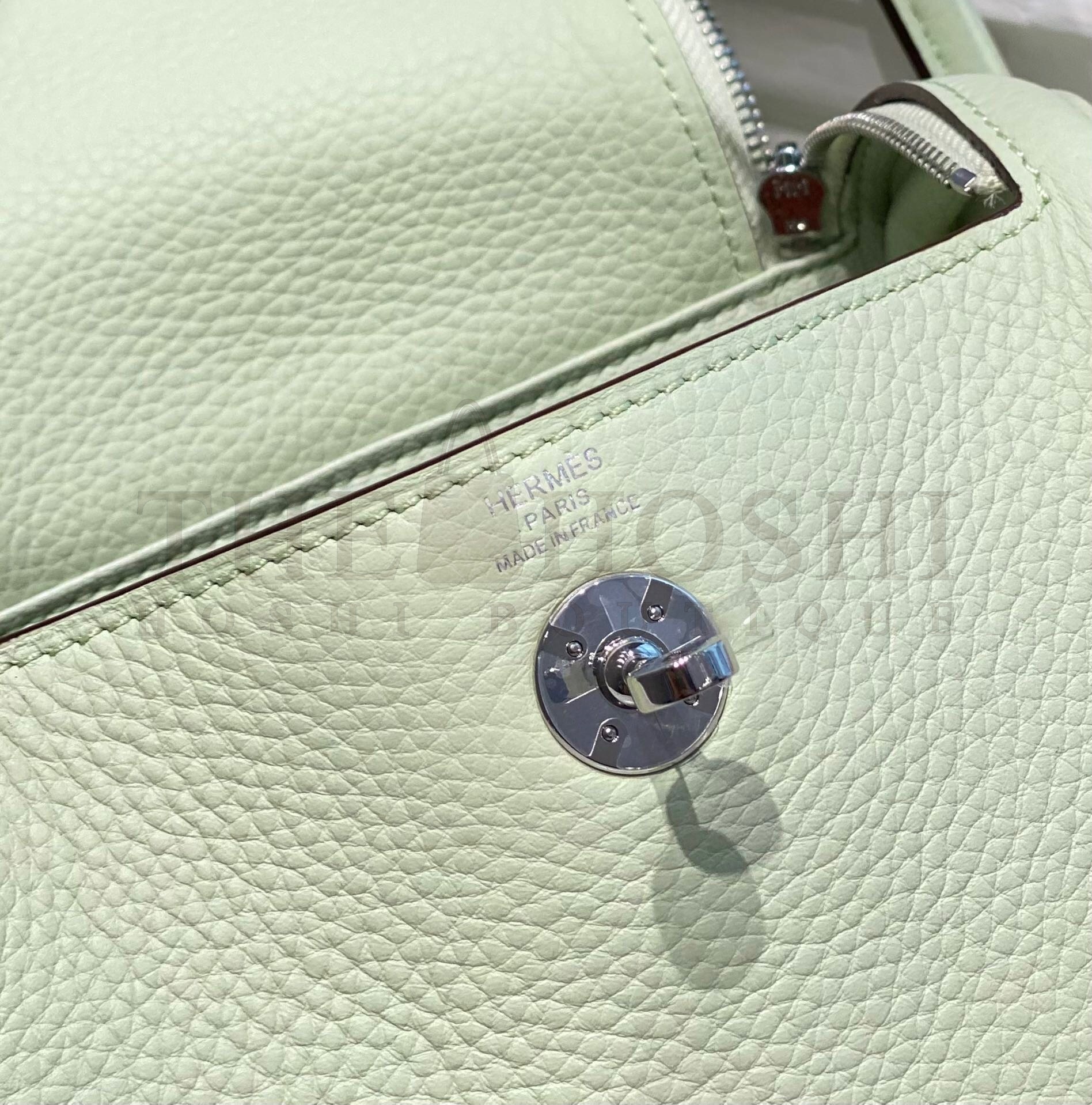 H**me5 Lindy Mini Bag In Vert Fizz Clemence Leather PHW Master Quality