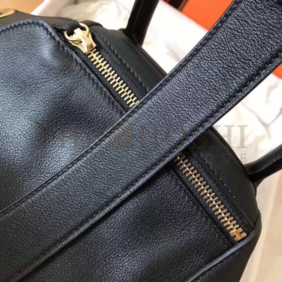 H**me5 Black Lindy 26cm Swift Handmade Bag Master Quality