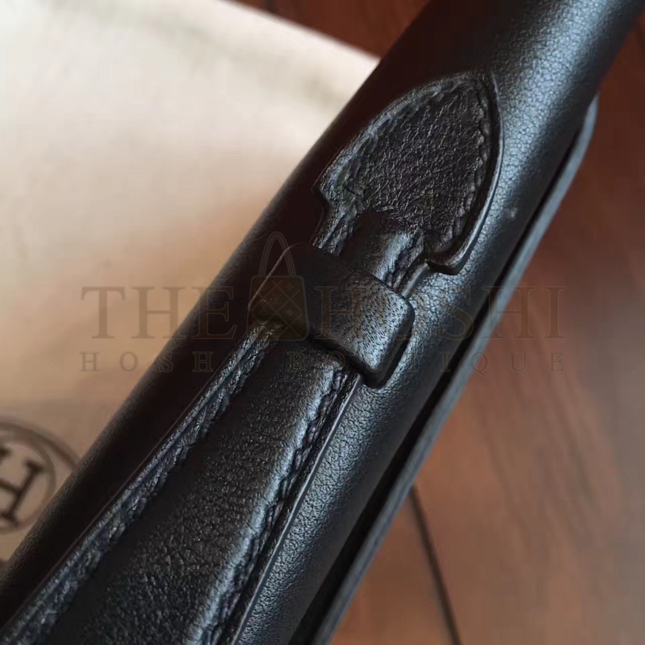 H**me5 Black Swift Kelly Cut Handmade Bag Master Quality