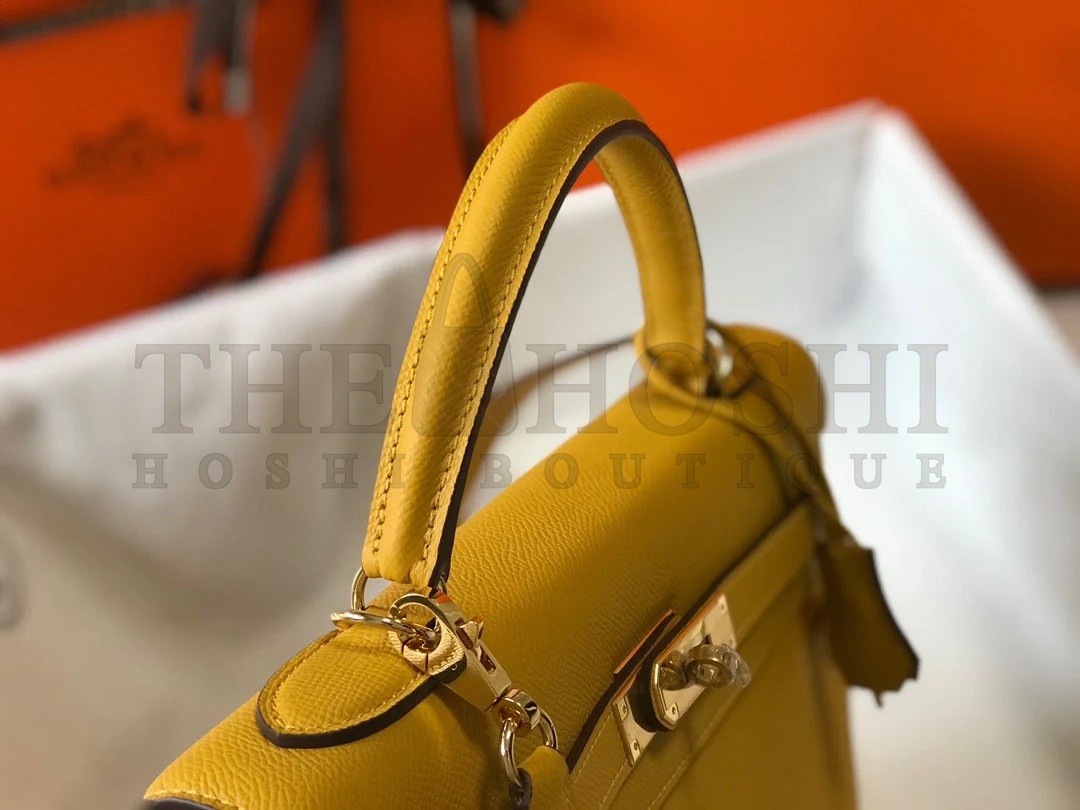 H**me5 Kelly 32cm Sellier Bag in Yellow Epsom Calfskin GHW Master Quality