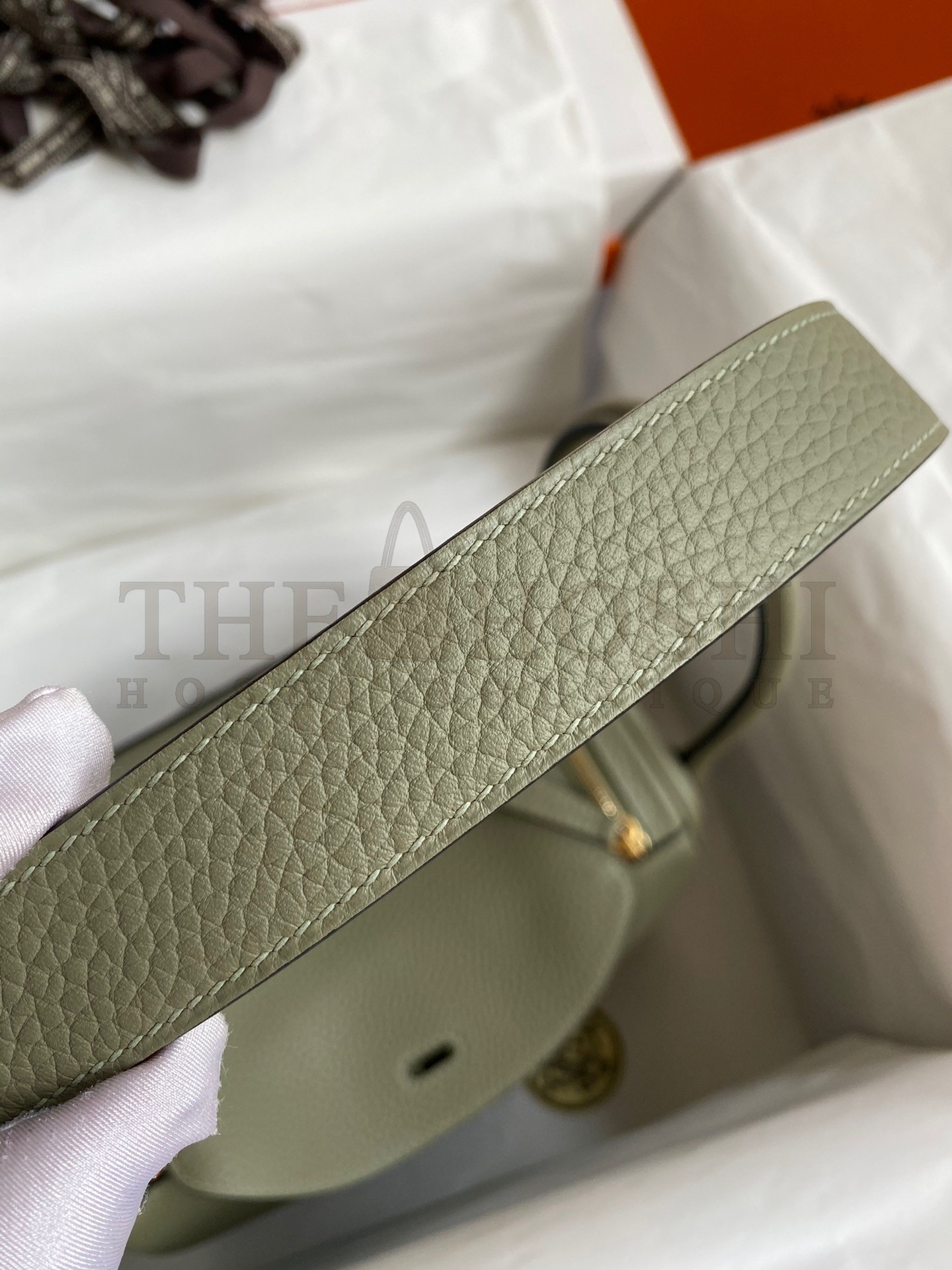 H**me5 Lindy 26 Handmade Bag In Sauge Clemence Leather Master Quality
