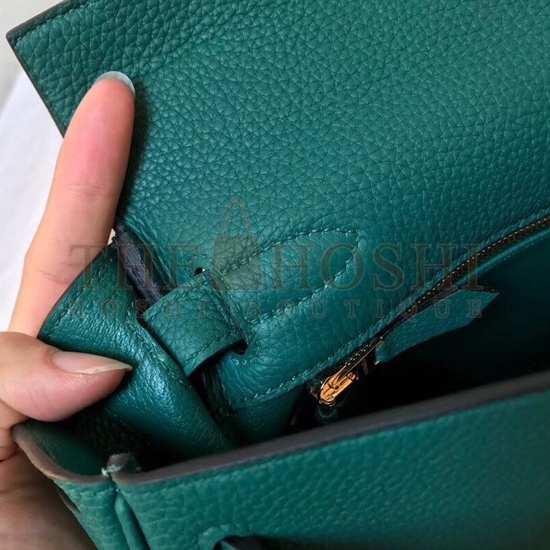H**me5 Malachite Clemence Kelly 28cm Handmade Bag Master Quality