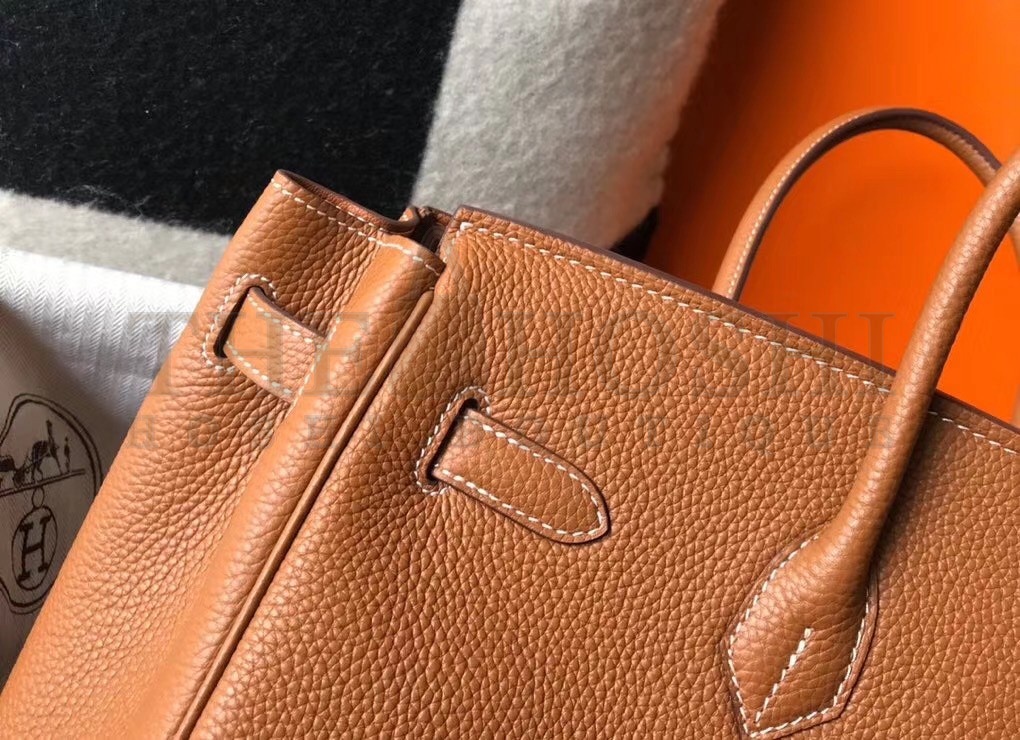 H**me5 Birkin 35 Bag in Gold Clemence Leather with GHW Master Quality
