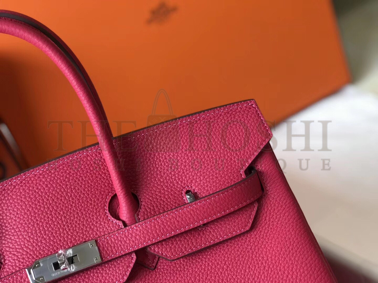 H**me5 Rose Red Clemence Birkin 35cm Bag Master Quality