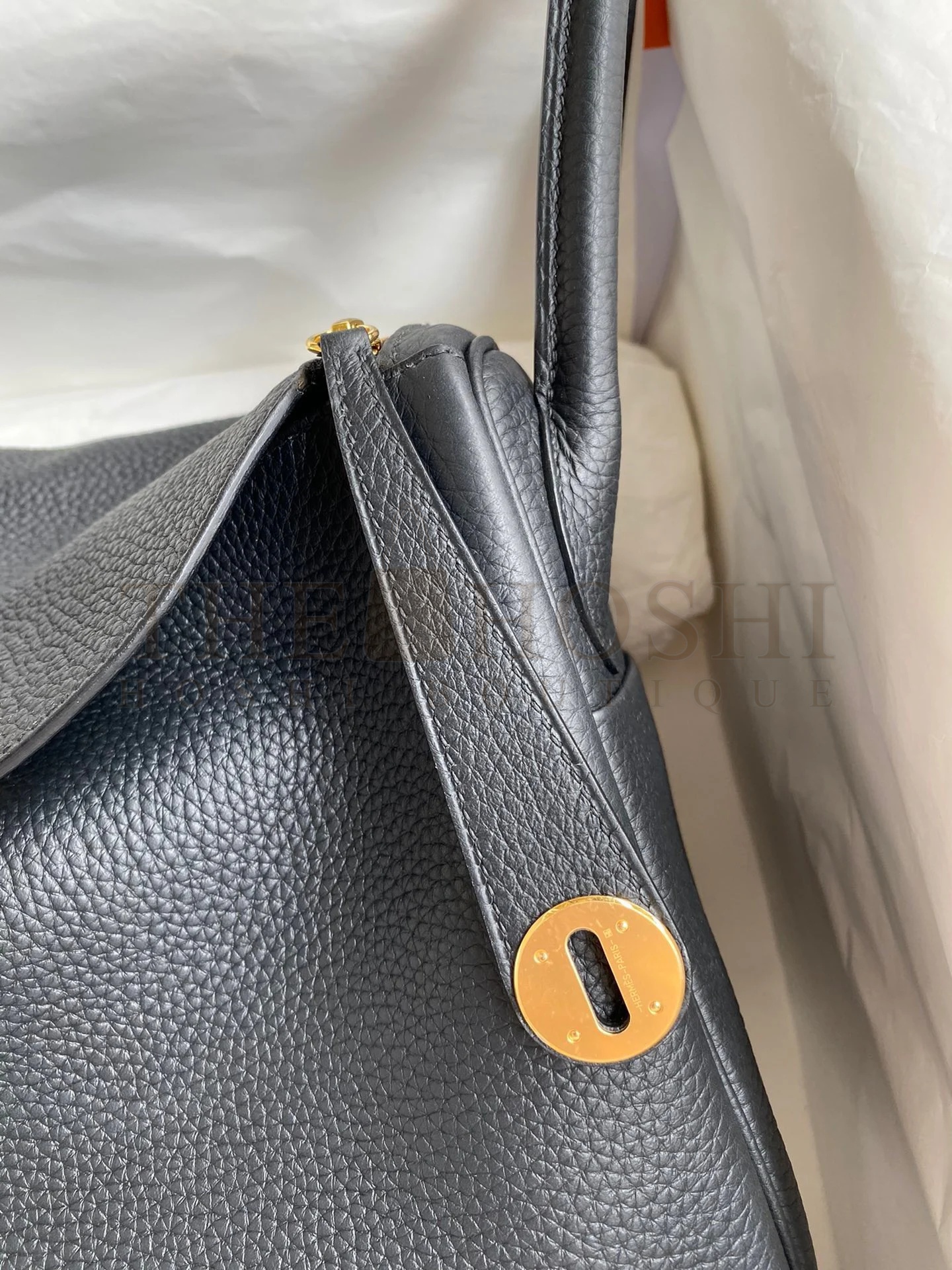 H**me5 Lindy 30 Handmade Bag In Black Clemence Leather Master Quality