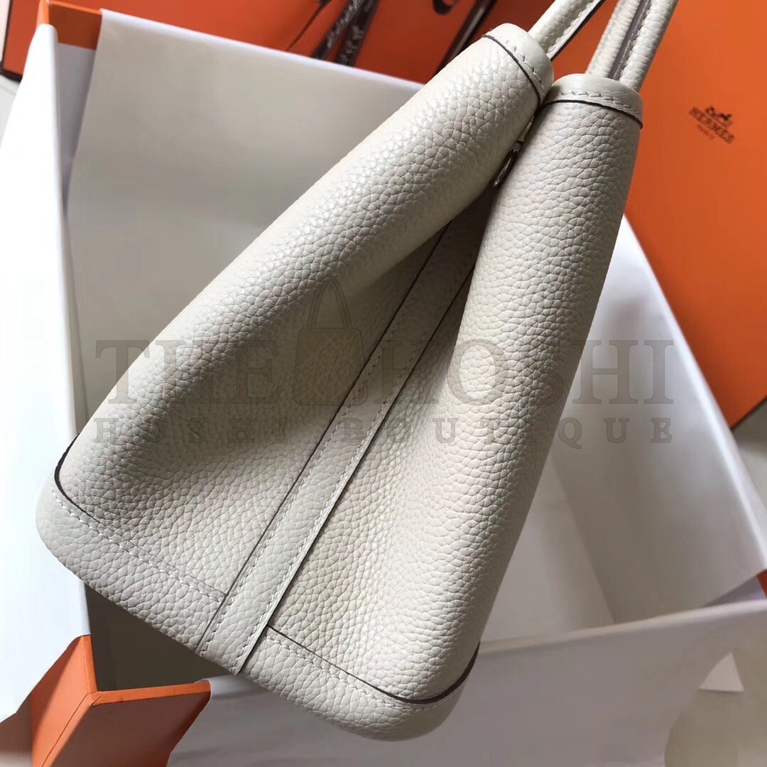 H**me5 Garden Party 36 Bag In White Clemence Leather Master Quality