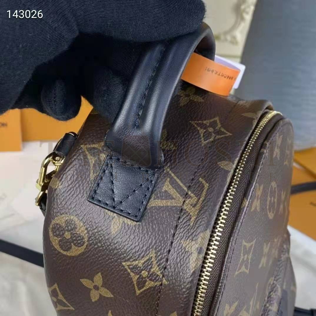 L0vis Vvtt0n LV Unisex Palm Springs Mini Monogram Coated Canvas Textile Lining Master Quality