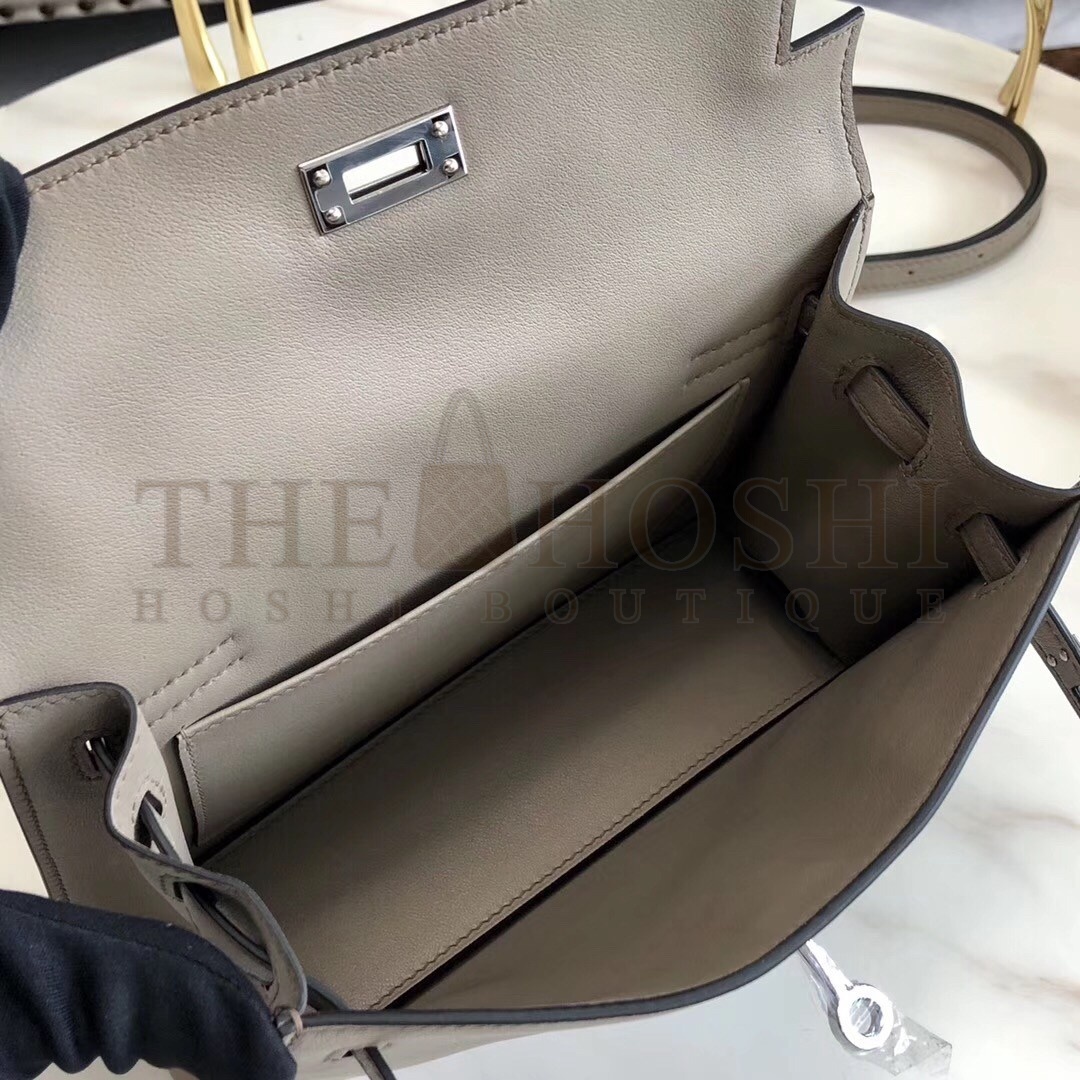 H**me5 Grey Swift Kelly Danse Bag Master Quality