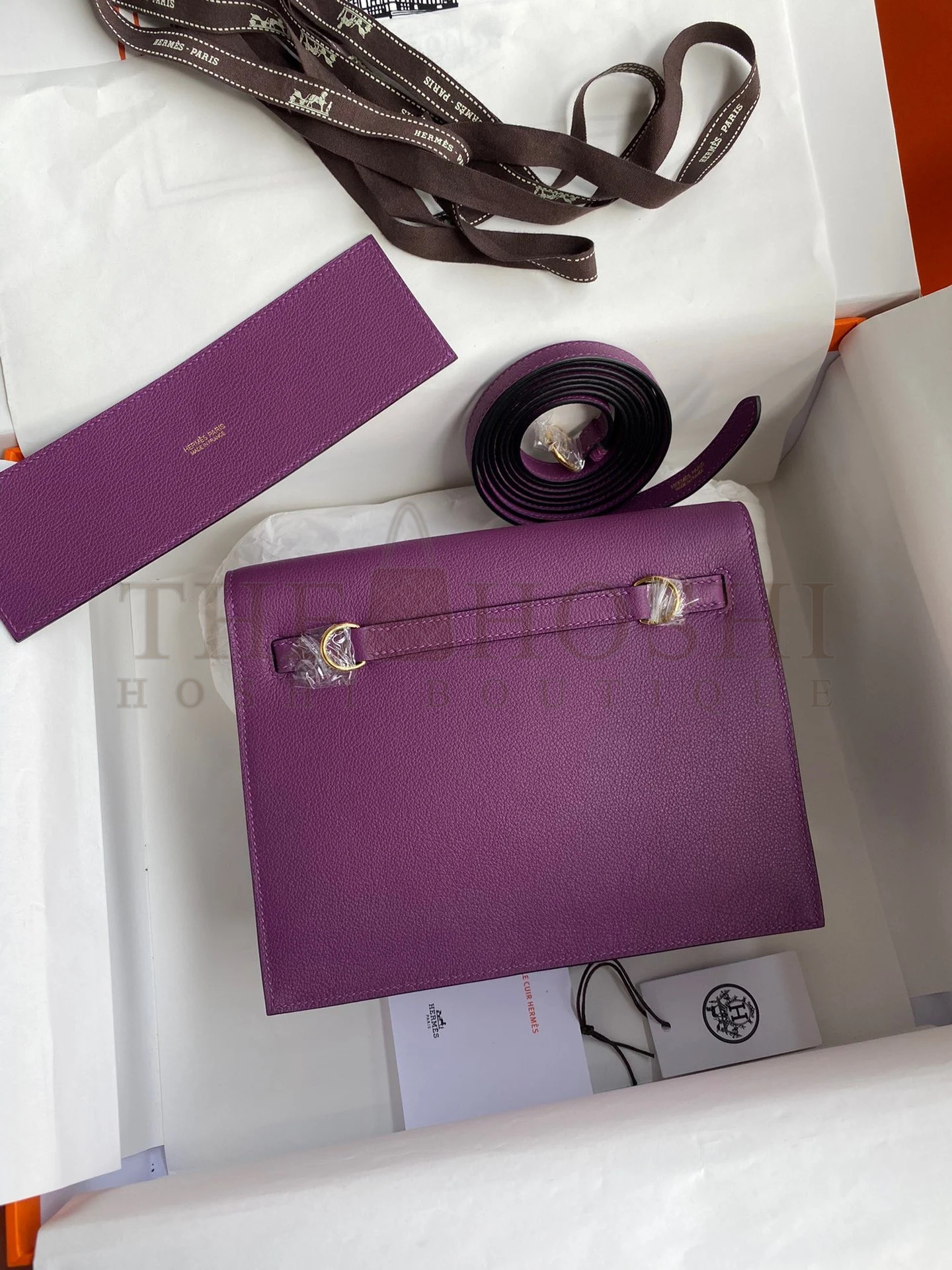 H**me5 Kelly Danse II Handmade Bag In Anemone Evercolor Calfskin Master Quality