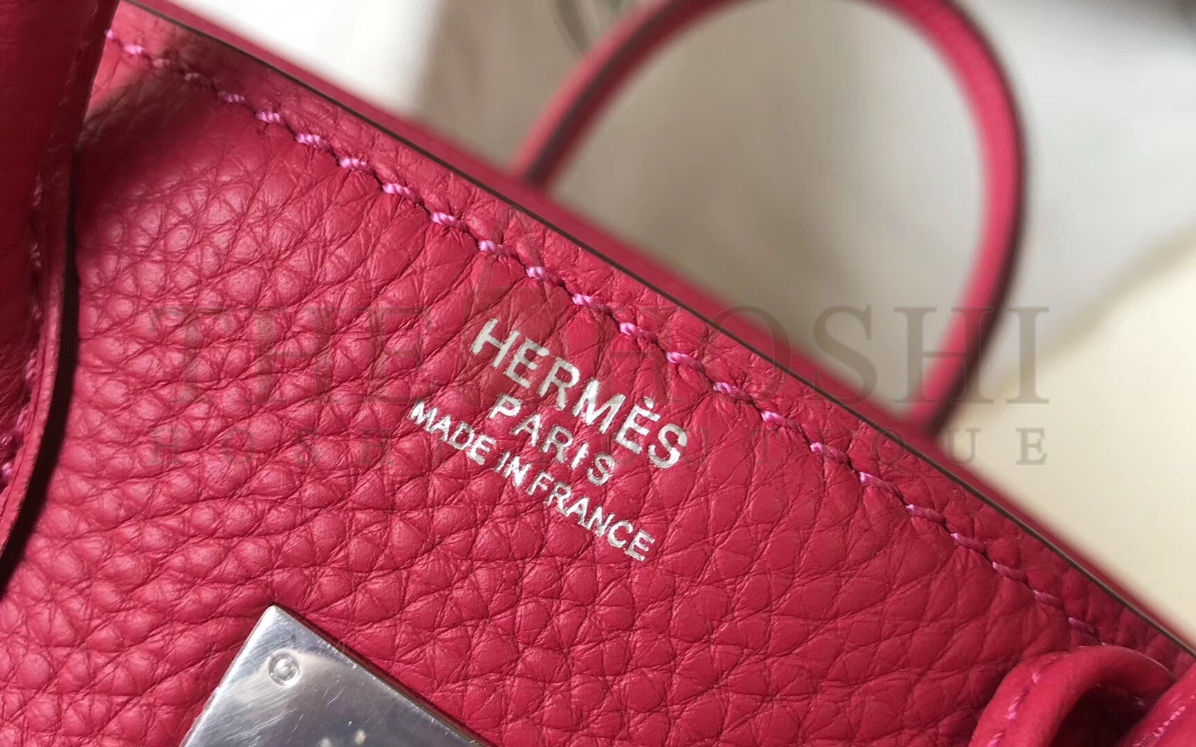 H**me5 Rose Red Clemence Birkin 35cm Bag Master Quality