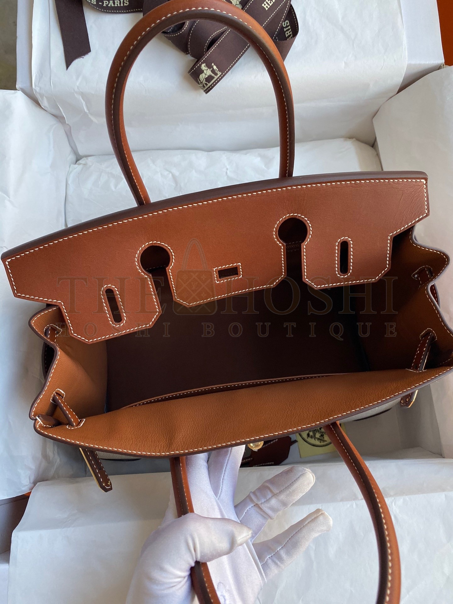 H**me5 Birkin 30 Handmade Bag In Toile &amp; Gold Swift Leather Master Quality