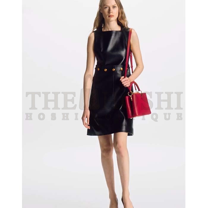 L0vis Vvtt0n LV Women Capucines BB Handbag Scarlet Red Taurillon Cowhide Leather Master Quality