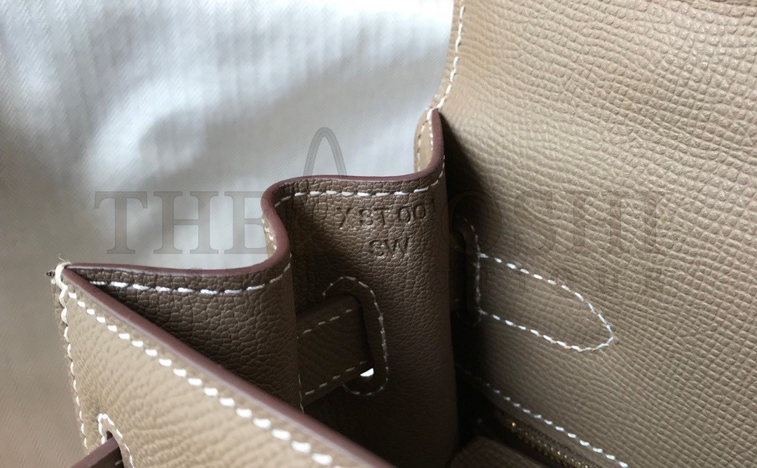 H**me5 Kelly 25cm Sellier Bag in Taupe Epsom Calfskin GHW Master Quality