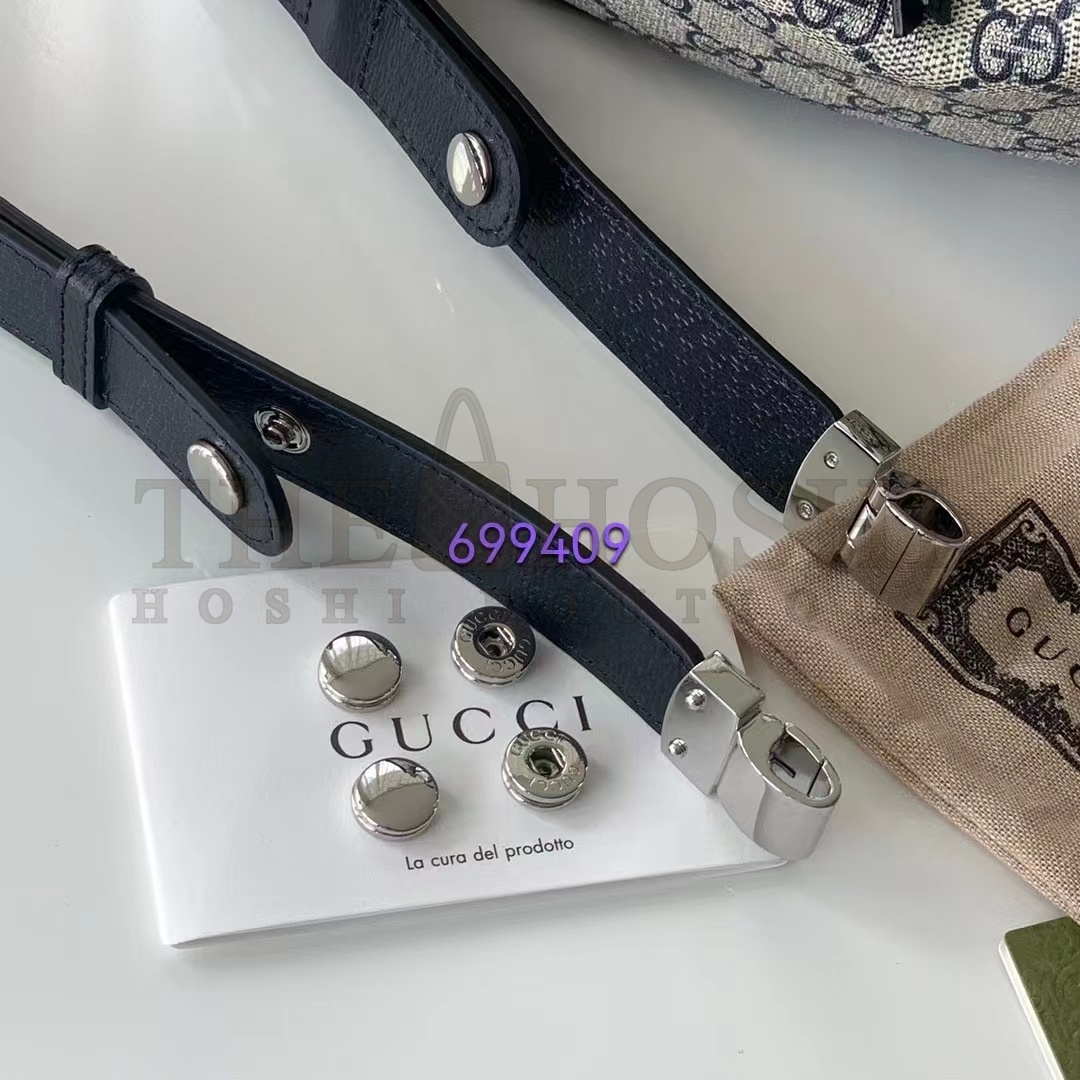 Gvc*1 Women Attache Small Shoulder Bag Beige Blue GG Svp*me Canvas Master Quality