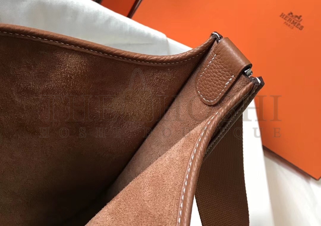 H**me5 Evelyne III 29 Bag In Gold Clemence Leather Master Quality