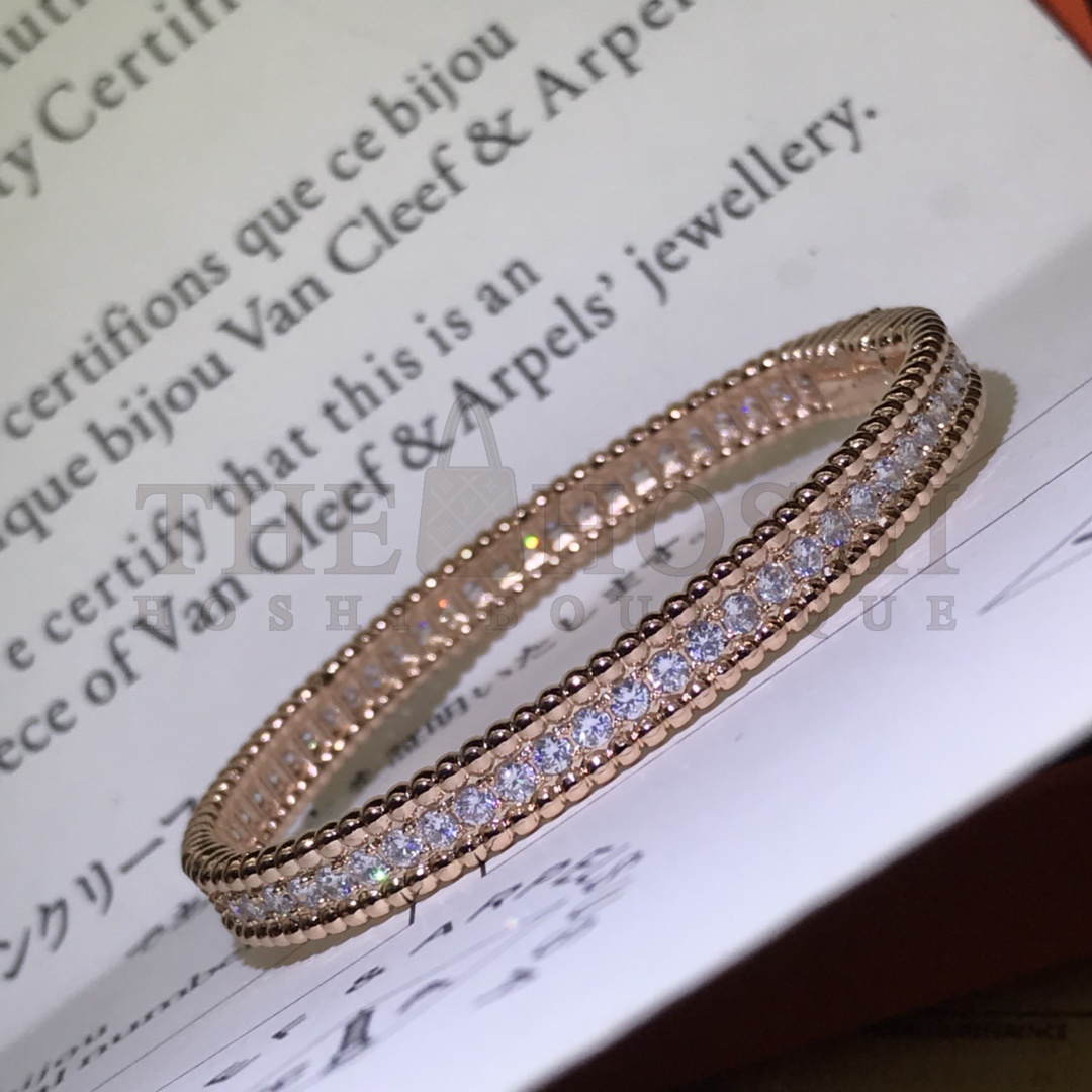 V*n Cl**f & Arpels Full D1am0nd Bracelet, Perlée D1am0nds bracelet, 1 row Master Quality