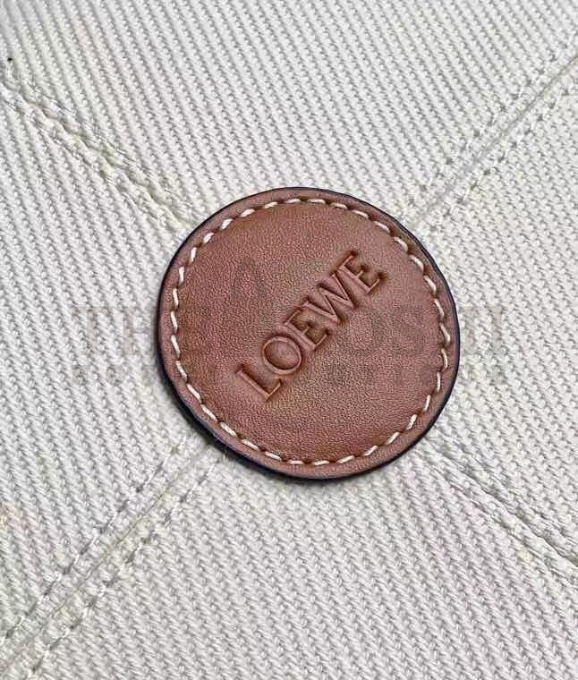 L0ew* Cushion Medium Tote In Canvas and Calfskin Master Quality