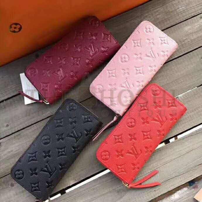 L0vis Vvtt0n LV Women Clémence Wallet in S*pple Monogram Empreinte Leather Master Quality