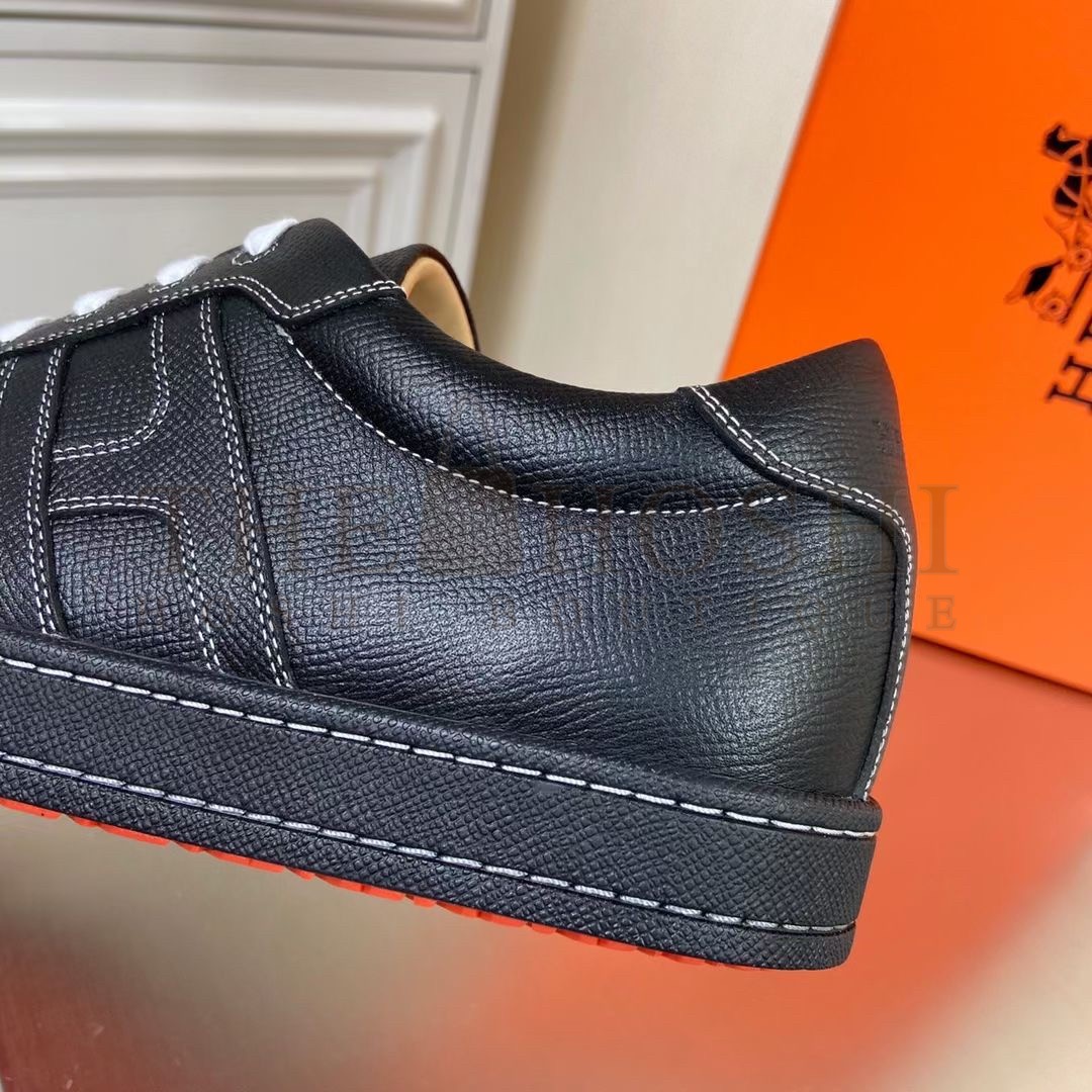 H**me5 Boomerang Sneakers In Black Epsom Leather Master Quality