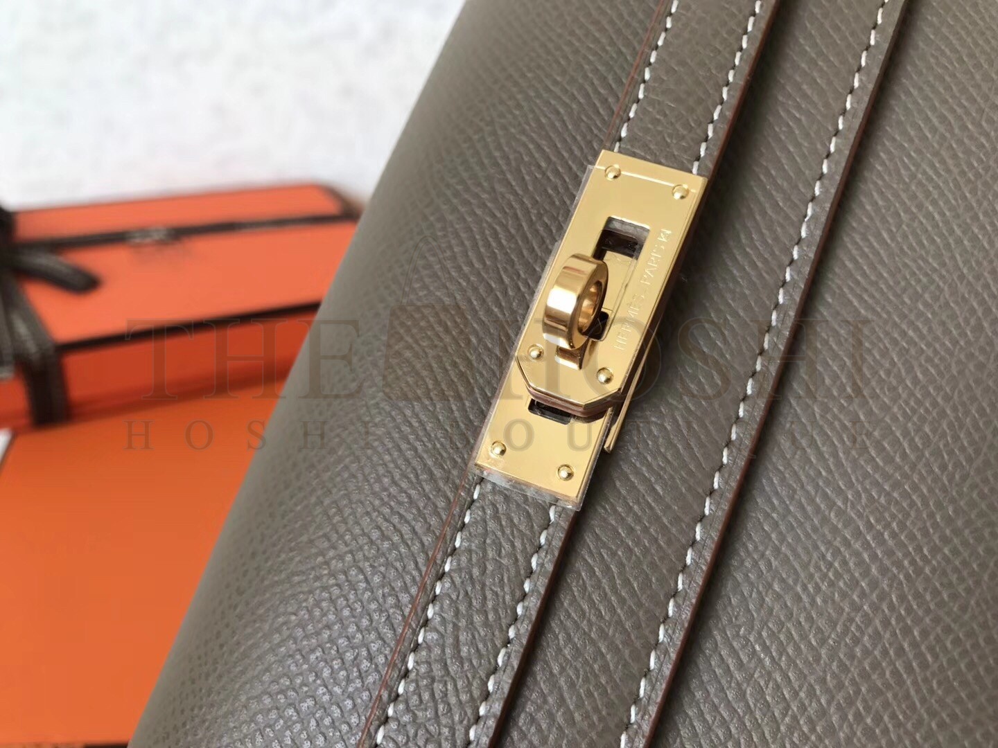 H**me5 Kelly Classic Long Wallet In Taupe Epsom Leather Master Quality