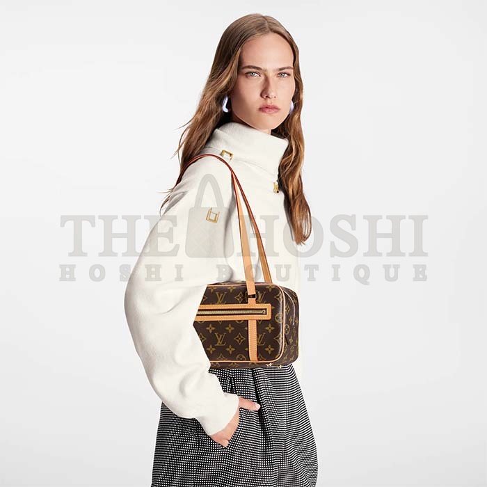 L0vis Vvtt0n LV Women Cité Handbag Monogram Coated Canvas Cowhide Leather Master Quality