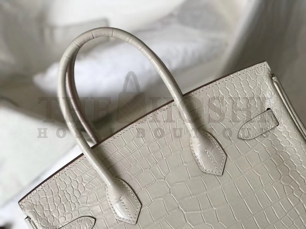 H**me5 Birkin 30cm Bag In Embossed Crocodile Leather Master Quality