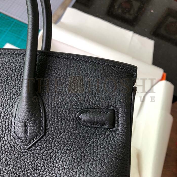 H**me5 Women Birkin 30 Bag in Epsom Leather with Gold Hardware-Black Master Quality