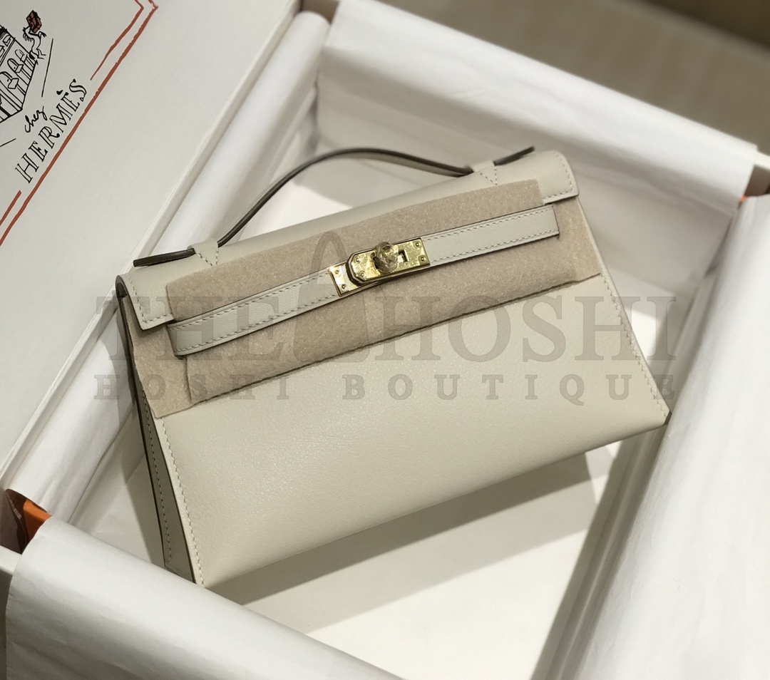 H**me5 Kelly Pochette Swift Bag Handmake 22x12x7cm Master Quality