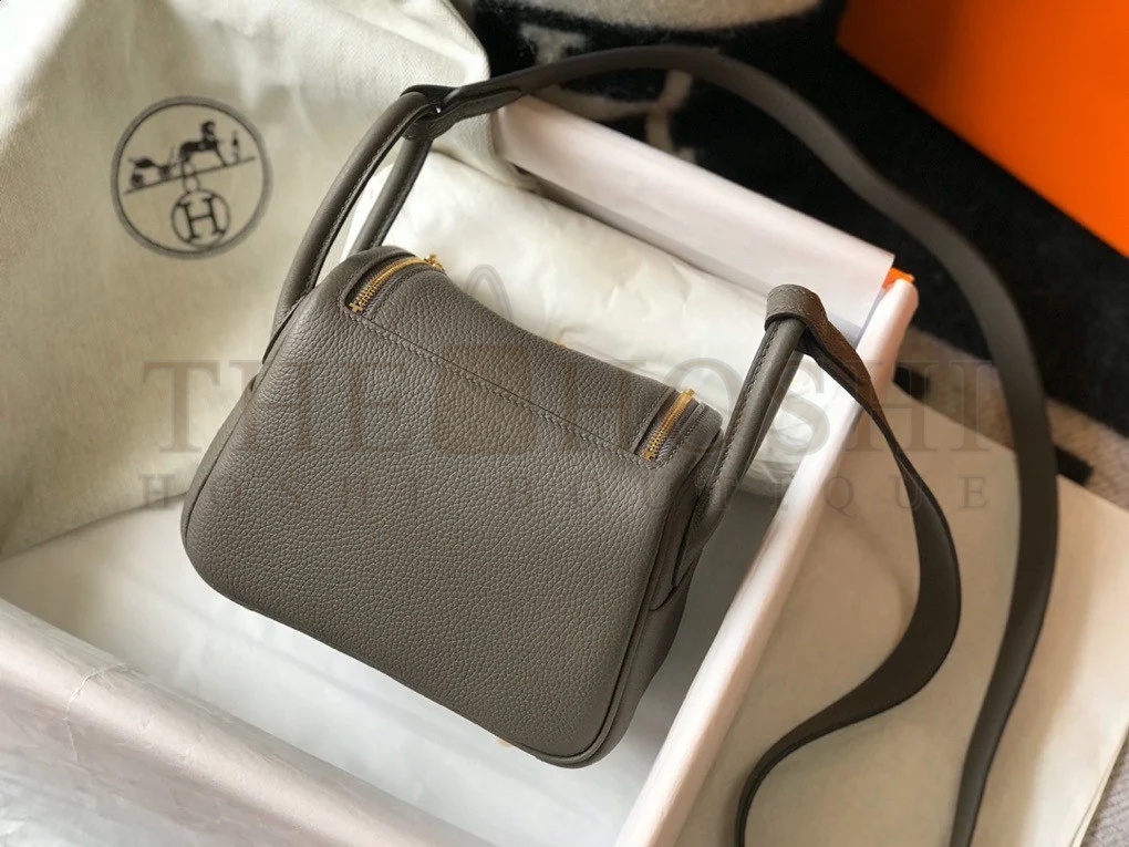 H**me5 Lindy Mini Bag In Etain Clemence Leather GHW Master Quality