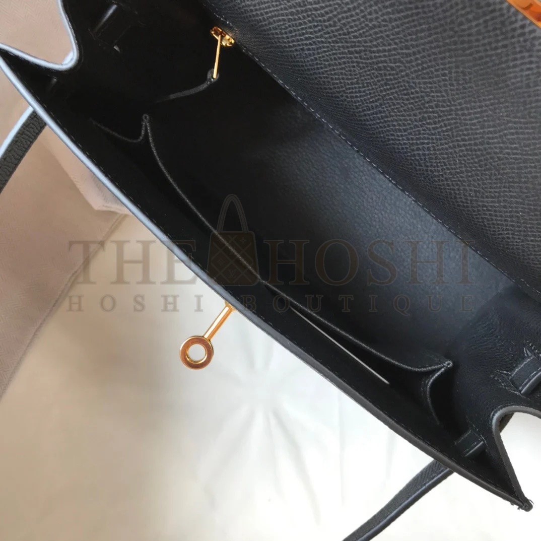 H**me5 Kelly 25cm Sellier Bag in Black Epsom Calfskin GHW Master Quality