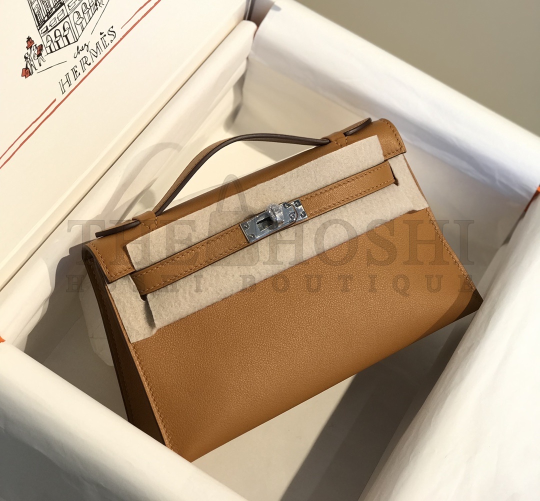 H**me5 Kelly Pochette Swift Bag Handmake 22x12x7cm Master Quality