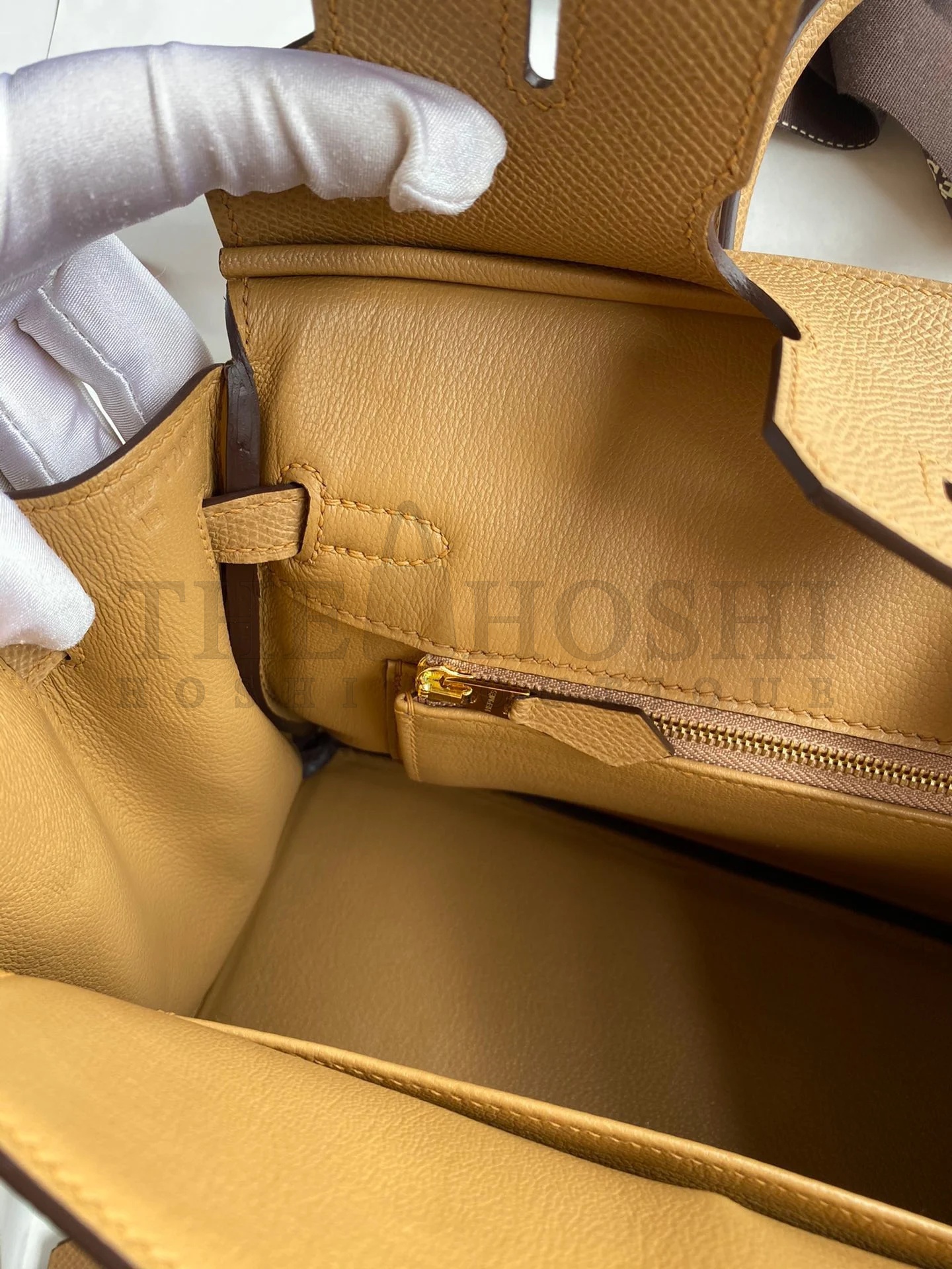 H**me5 Birkin 25 Retourne Handmade Bag In Biscuit Epsom Calfskin Master Quality