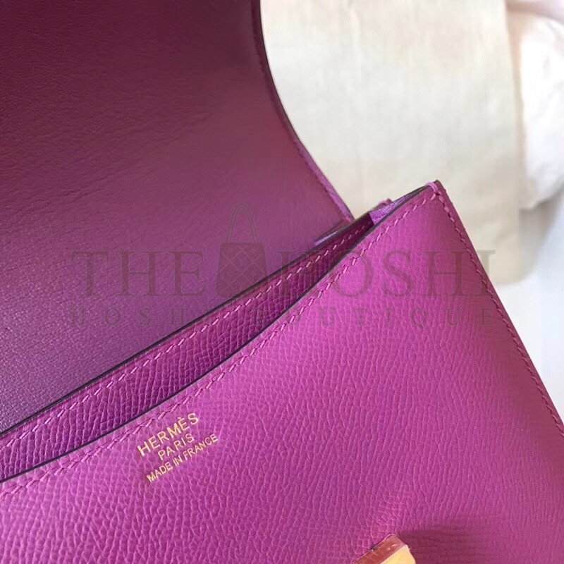 H**me5 Mini Constance 18cm Cyclamen Epsom Bag Master Quality