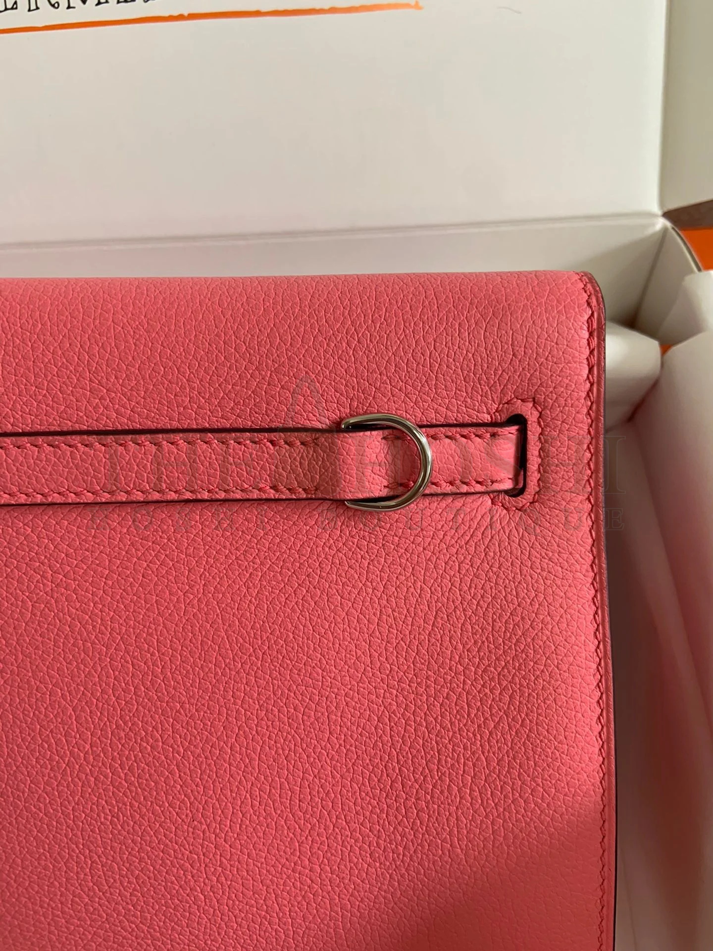 H**me5 Kelly Danse II Handmade Bag In Rose Lipstick Evercolor Calfskin Master Quality