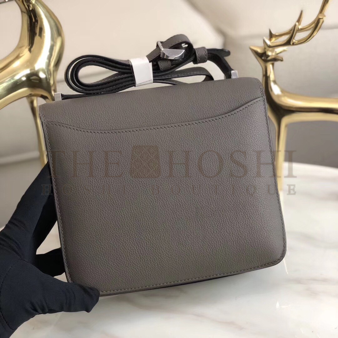 H**me5 2002 20cm Bag In Etain Evercolor Calfskin Master Quality