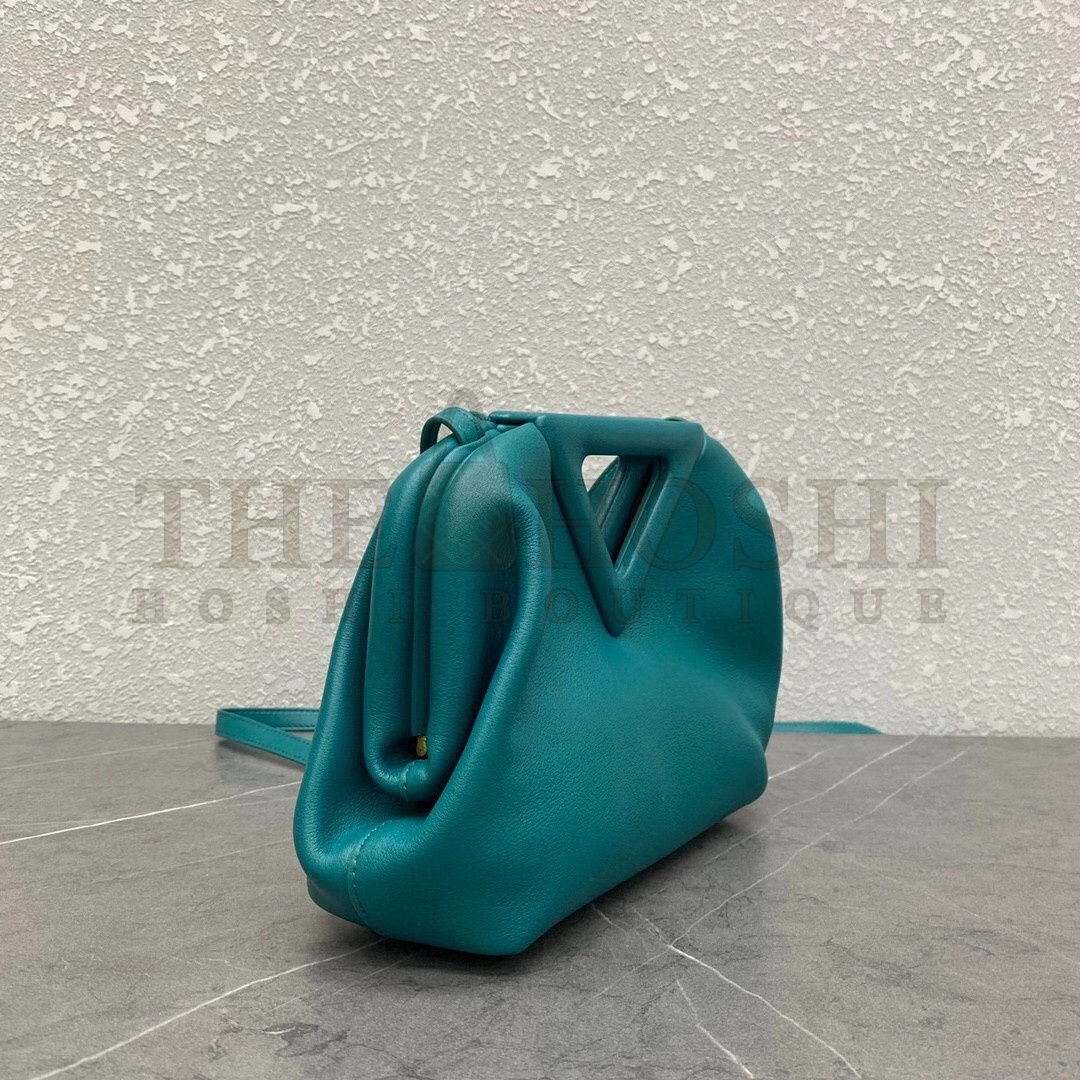 B0tt*ga Ven*ta Small Point Top Handle Bag In Mallard Nappa Leather Master Quality