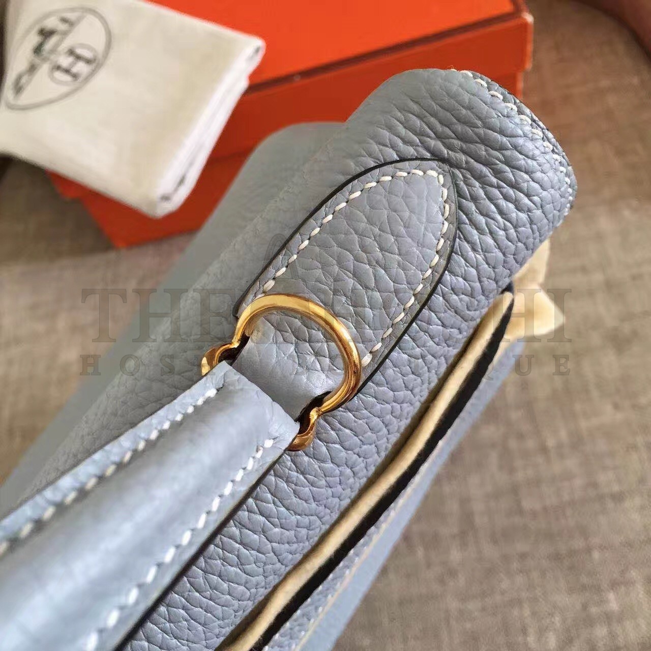 H**me5 Blue Lin Clemence Kelly Retourne 32cm Handmade Bag Master Quality