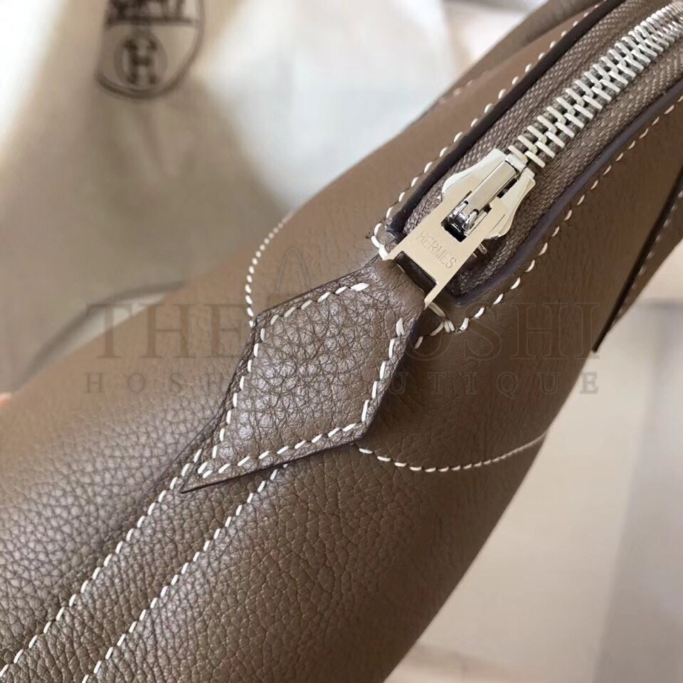 H**me5 Taupe Clemence Bolide 27cm Handmade Bag Master Quality