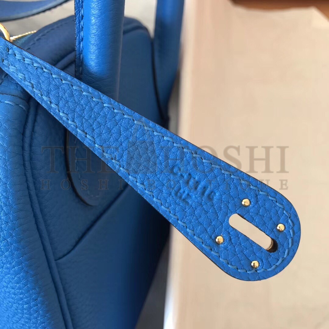 H**me5 Blue Zanzibar Lindy 30cm Clemence Handmade Bag Master Quality