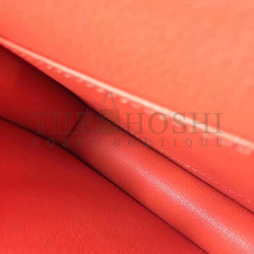 H**me5 Orange Constance MM 24cm Epsom Leather Bag Master Quality