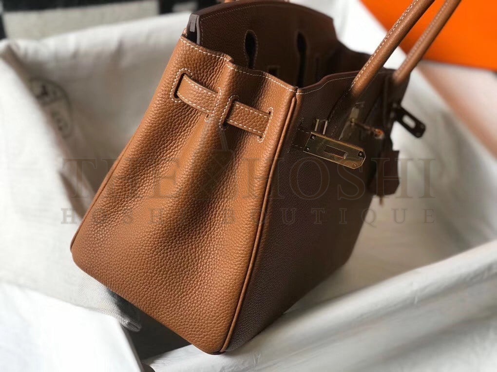 H**me5 Birkin 30 Bag in Gold TC Leather with GHW Master Quality
