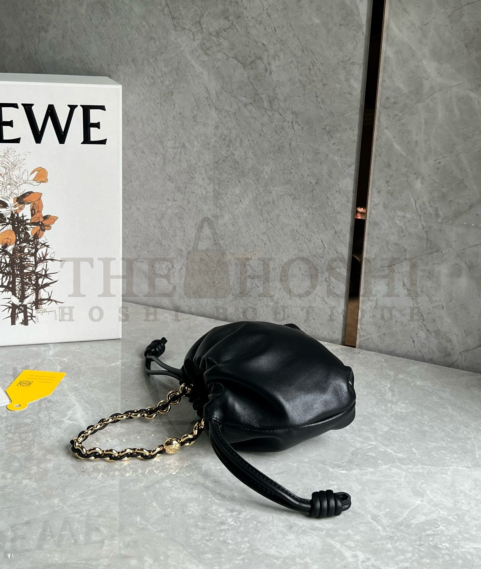 L0ew* Mini Flamenco Purse Bag in Black Nappa Lambskin Master Quality