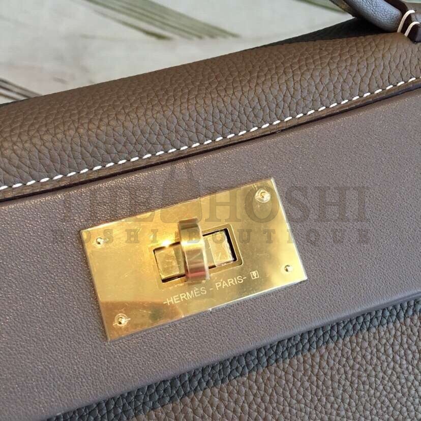 H**me5 24/24 29 Bag In Taupe Clemence Calfskin Master Quality