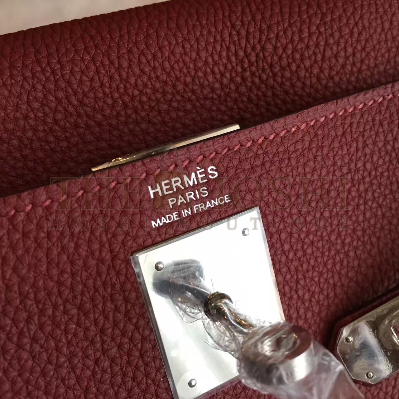 H**me5 Bordeaux Clemence Kelly Retourne 32cm Handmade Bag Master Quality