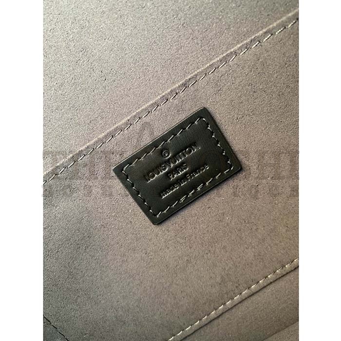 L0vis Vvtt0n LV Women Dauphine MM Handbag Gray Denim Textile Jacquard Master Quality