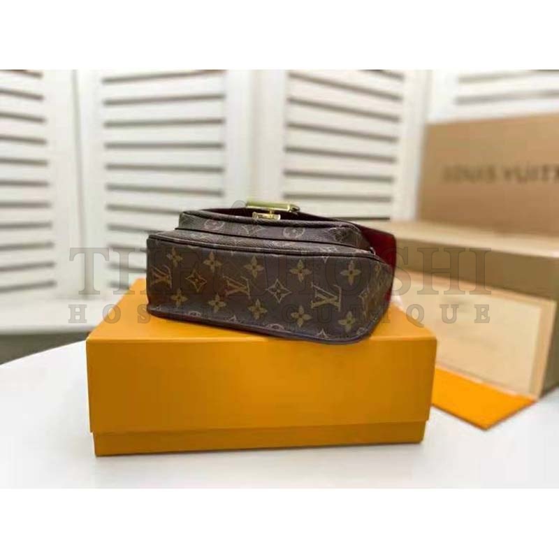 L0vis Vvtt0n LV Women Passy Handbag in Monogram Coated Canvas-Brown Master Quality